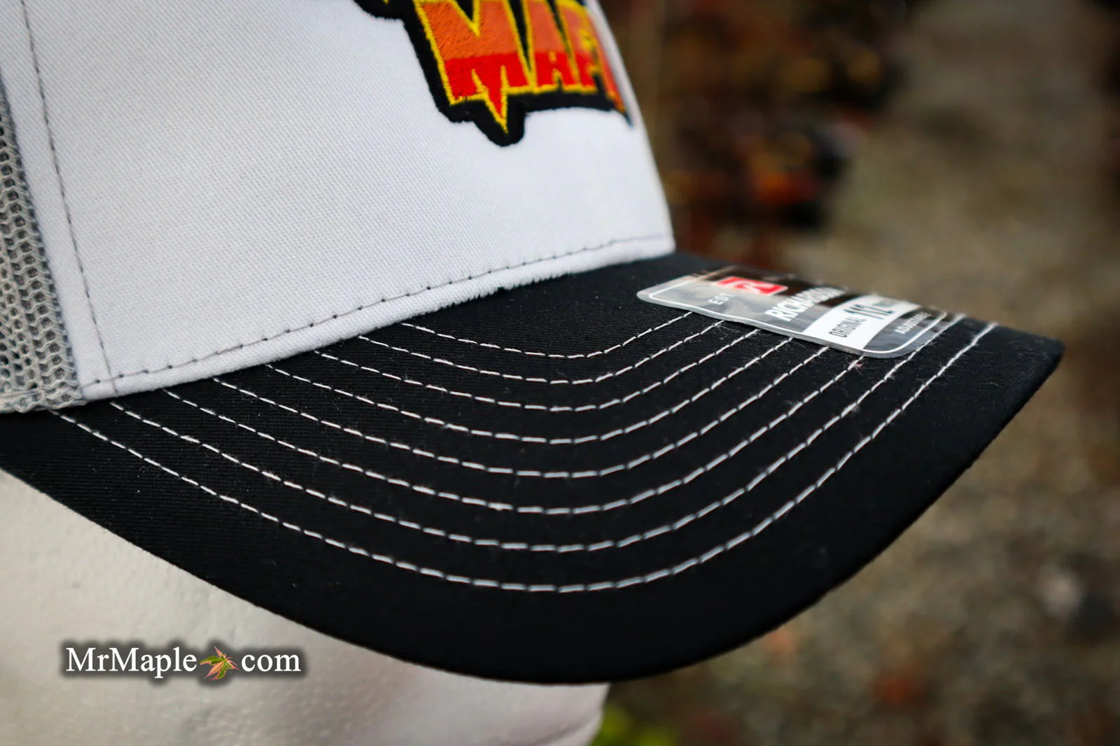 Hat - 'Maple Mafia' - Richardson 112 - Black White & Grey - Image 4